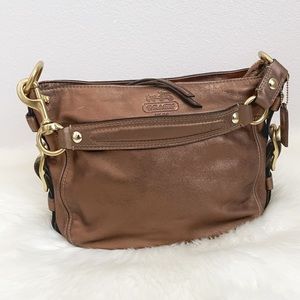 Coach Metallic Satchel Shoulder Handbag Purse